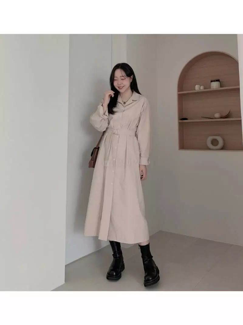 Room698 - Korean Women Fashion - #romanticstyle - Bijou Shirt One-piece - 6