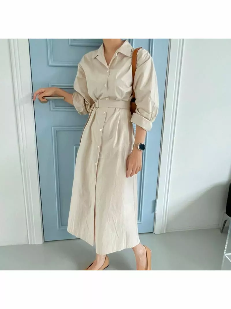 Room698 - Korean Women Fashion - #shopsmall - Bijou Shirt One-piece - 7
