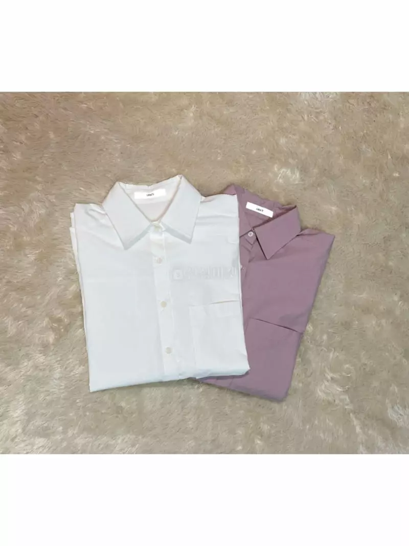 Room698 - Korean Women Fashion - #shopsmall - Loose Fit Simple Shirt - 2