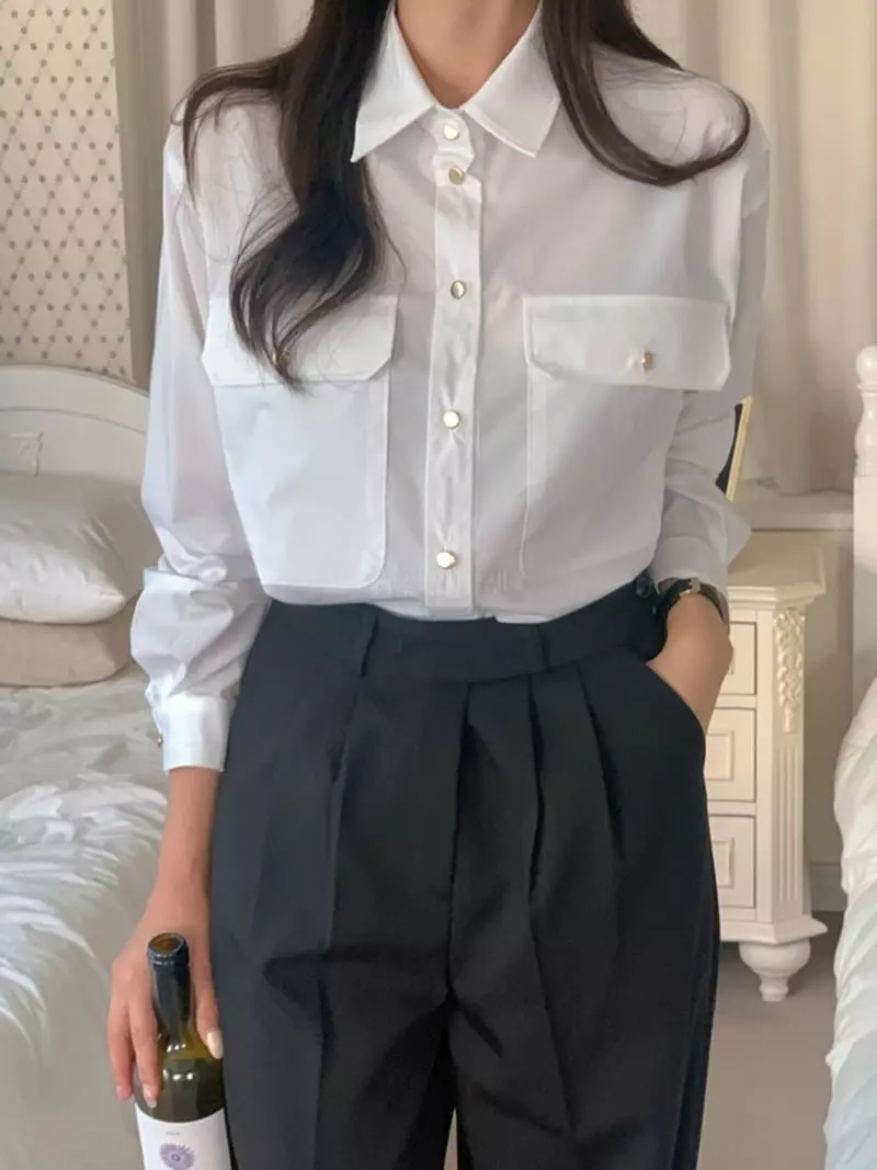 Room698 - Korean Women Fashion - #thelittlethings - Mirang Shirt - 6