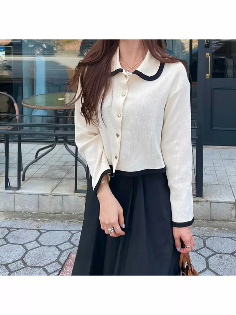 Room698 - Korean Women Fashion - #thelittlethings - Love Waffle Cardigan - 3