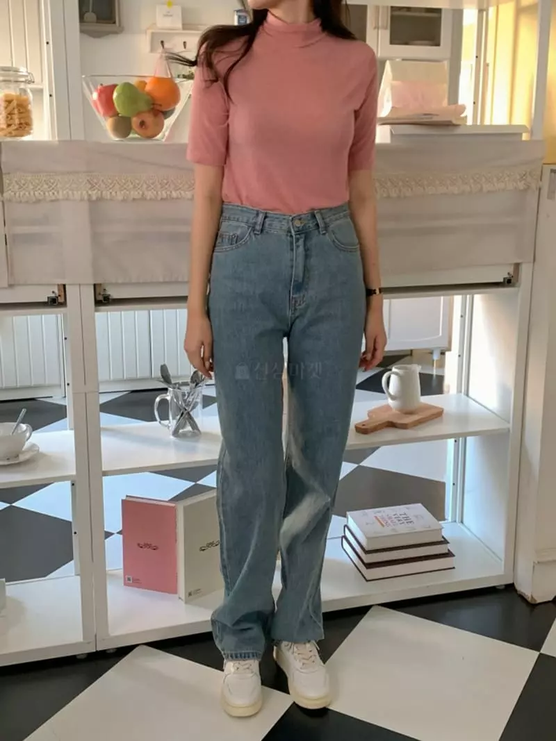 Room698 - Korean Women Fashion - #vintageinspired - Straight Jeans - 8