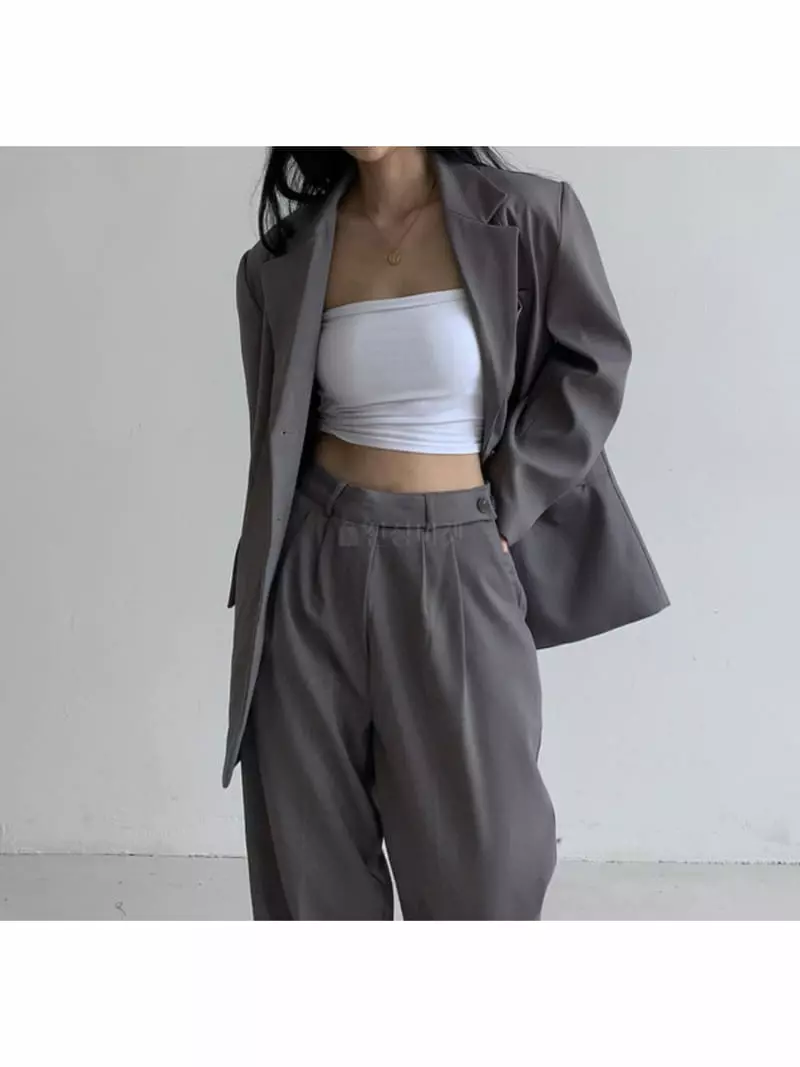 Room698 - Korean Women Fashion - #vintageinspired - Size Up Overfit Jacket - 5