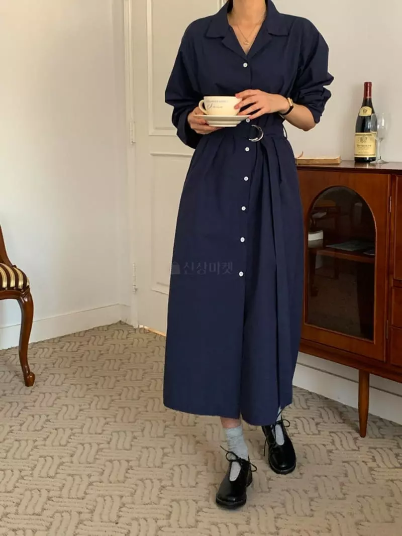 Room698 - Korean Women Fashion - #vintageinspired - Bijou Shirt One-piece - 2