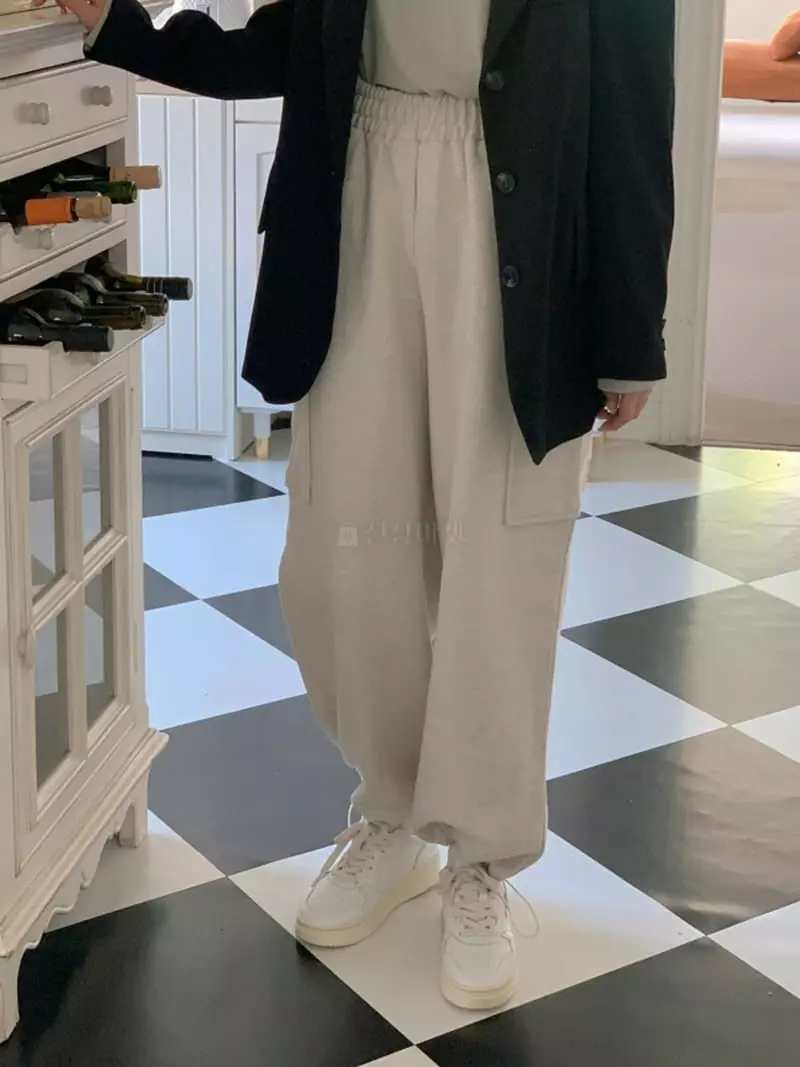 Room698 - Korean Women Fashion - #vintagekidsstyle - Terry String Pants - 11