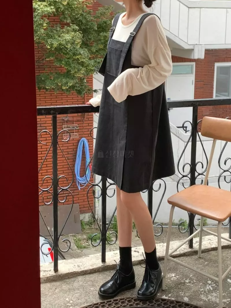 Room698 - Korean Women Fashion - #womensfashion - Half Dungarees One-piece - 8