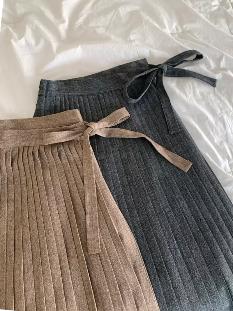 Room698 - Korean Women Fashion - #womensfashion - Classic Wrinkle Skirt - 12