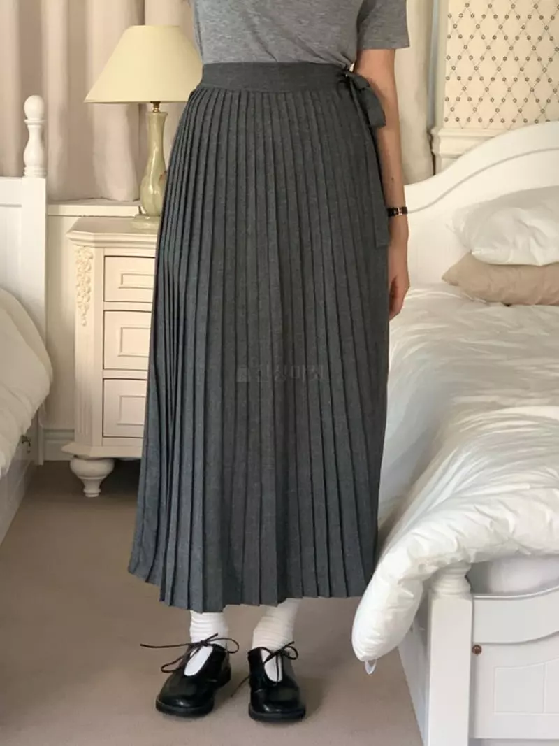 Room698 - Korean Women Fashion - #womensfashion - Classic Wrinkle Skirt - 6