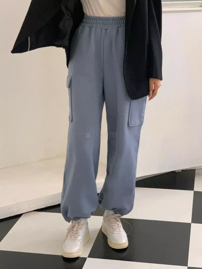 Room698 - Korean Women Fashion - #womensfashion - Terry String Pants - 5