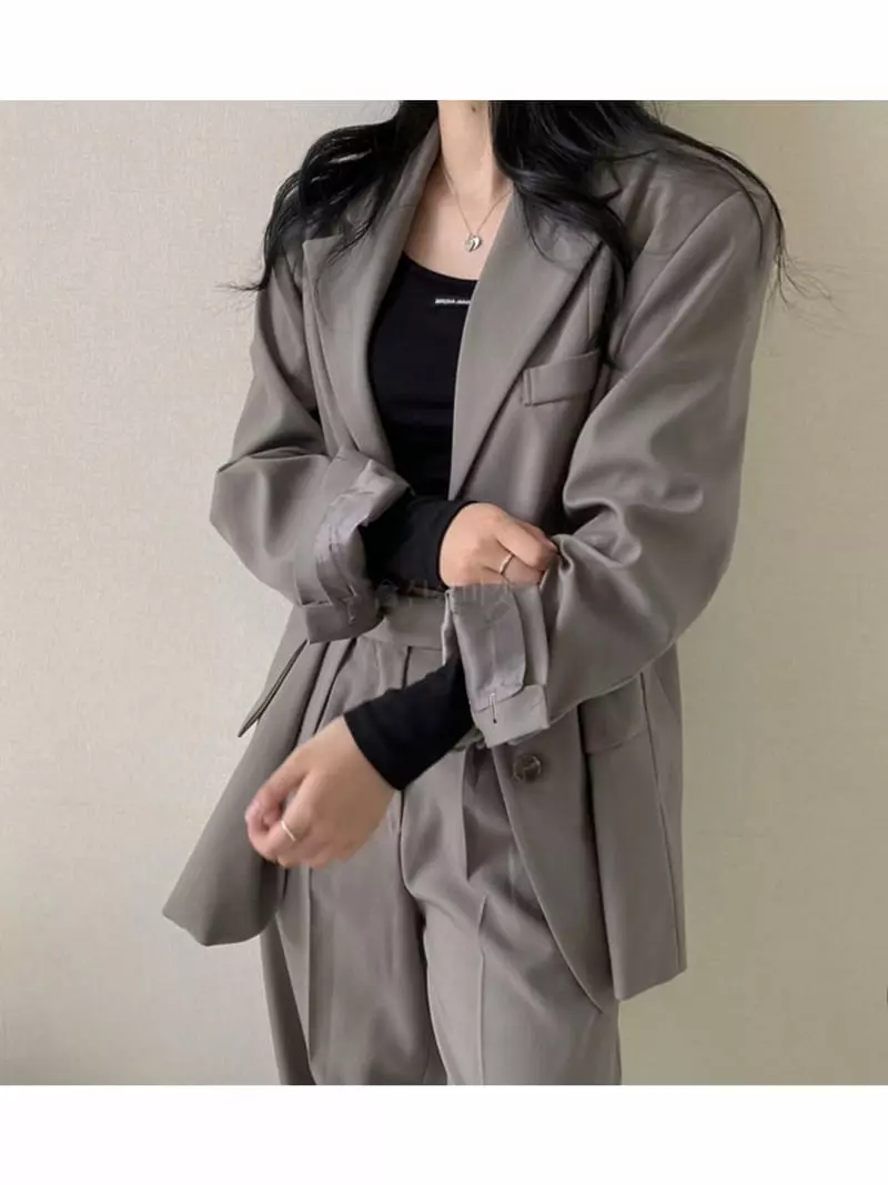 Room698 - Korean Women Fashion - #womensfashion - Side Up Overfit Jacket - 6
