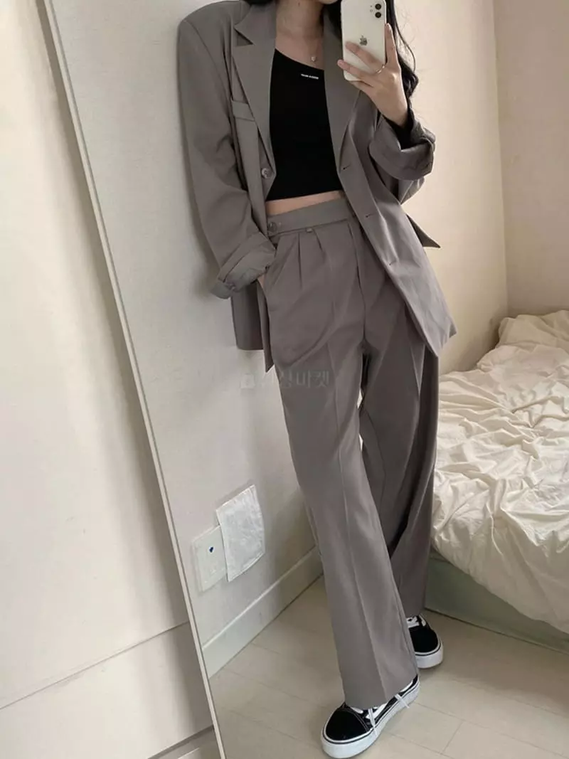 Room698 - Korean Women Fashion - #womensfashion - Size Up Sok Button Pants