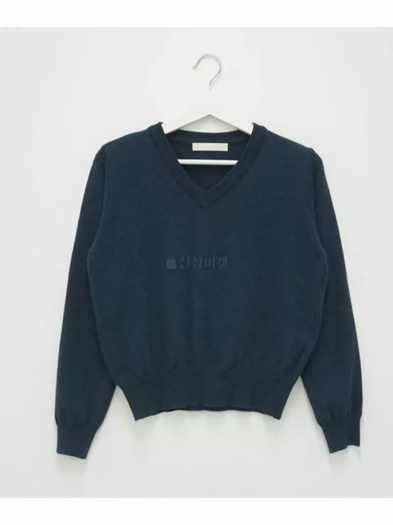 Room698 - Korean Women Fashion - #womensfashion - V Knit Tee - 10