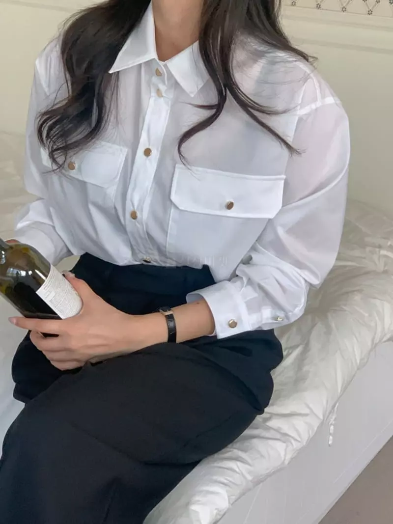 Room698 - Korean Women Fashion - #womensfashion - Mirang Shirt - 12