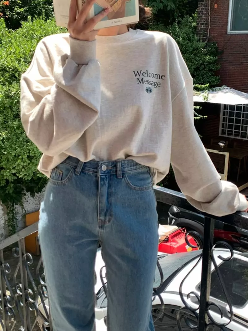 Room698 - Korean Women Fashion - #womensfashion - 698 Embroidery Sweatshirt - 11