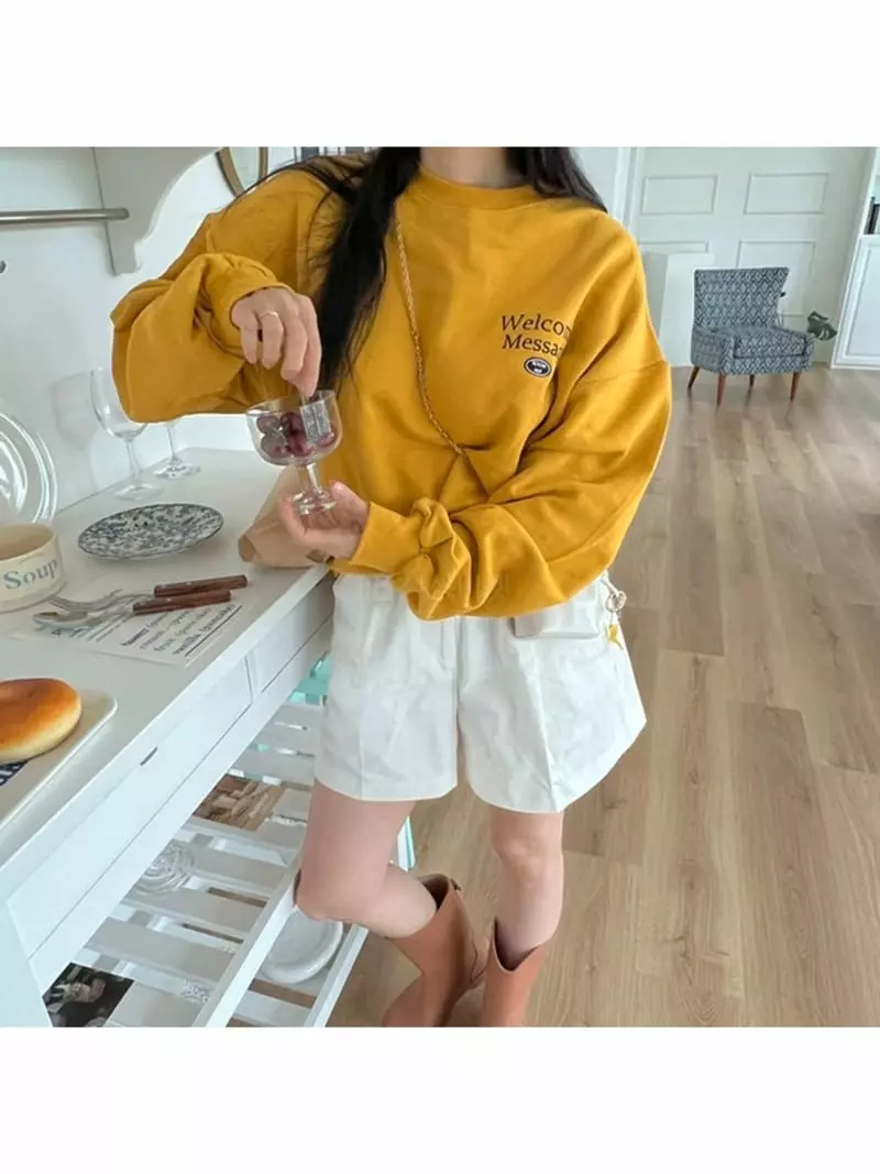 Room698 - Korean Women Fashion - #womensfashion - 698 Embroidery Sweatshirt - 5