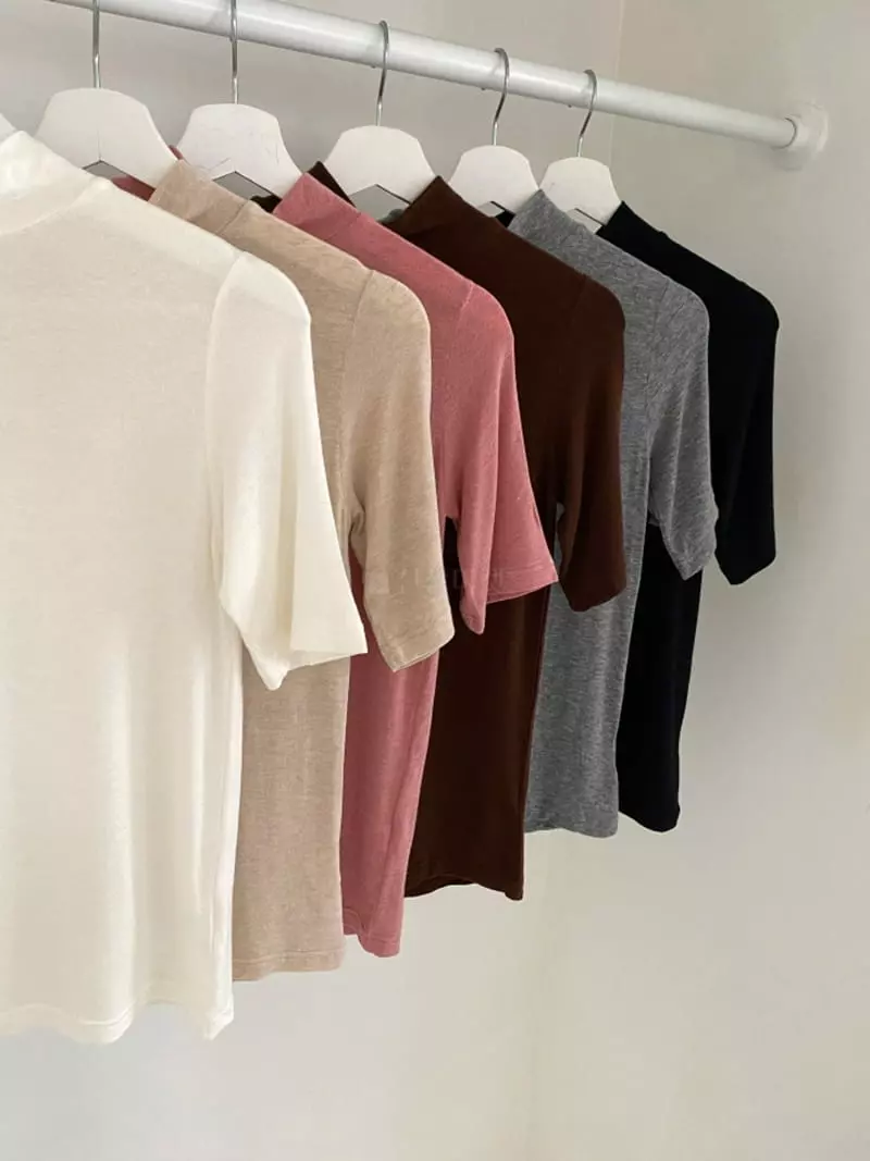 Room698 - Korean Women Fashion - #womensfashion - 5 Half Turtleneck Tee - 2
