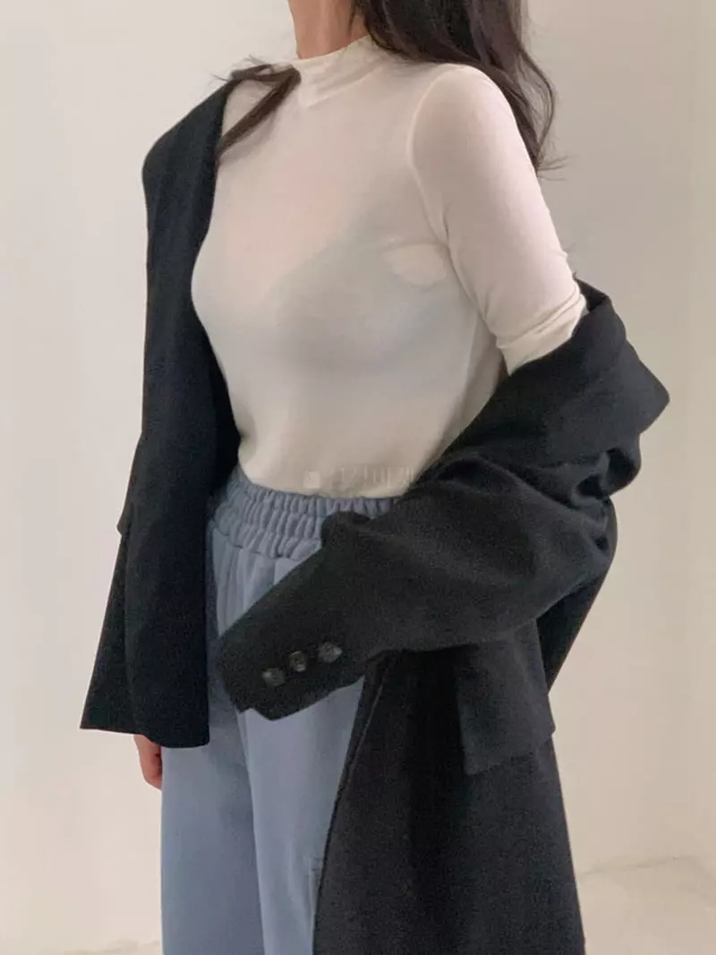 Room698 - Korean Women Fashion - #womensfashion - 5 Half Turtleneck Tee - 8
