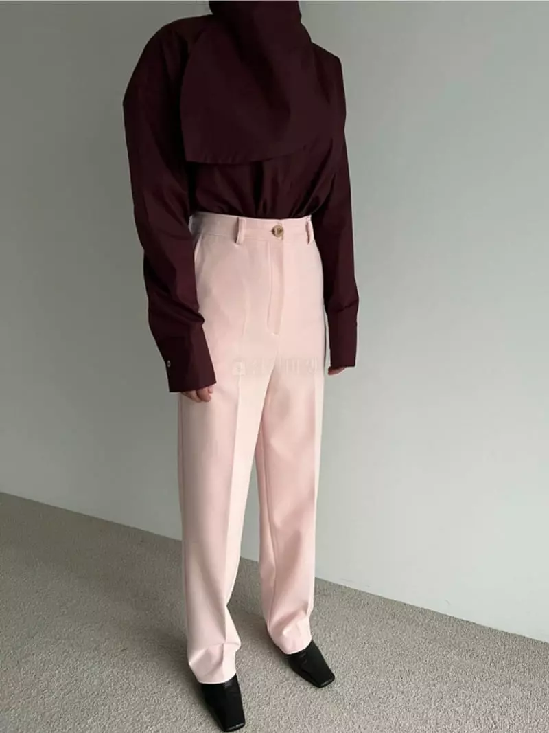 Roomk - Korean Women Fashion - #momslook - Straight Pants - 5