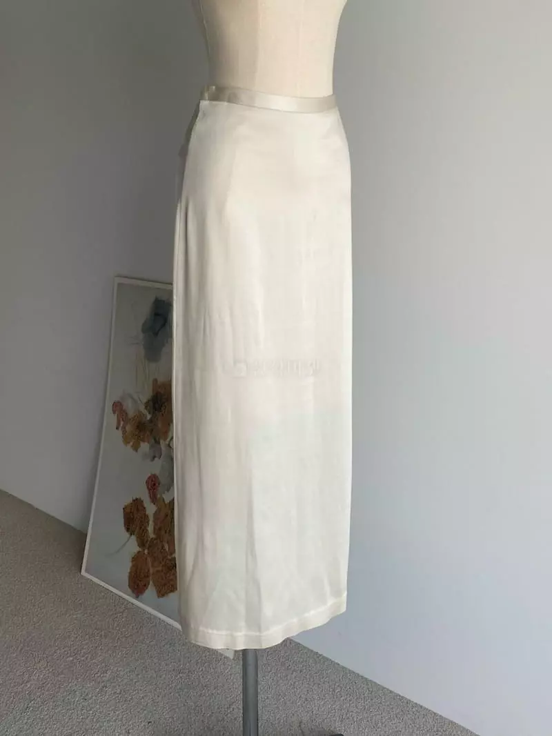 Roomk - Korean Women Fashion - #momslook - Silk Skirt - 11