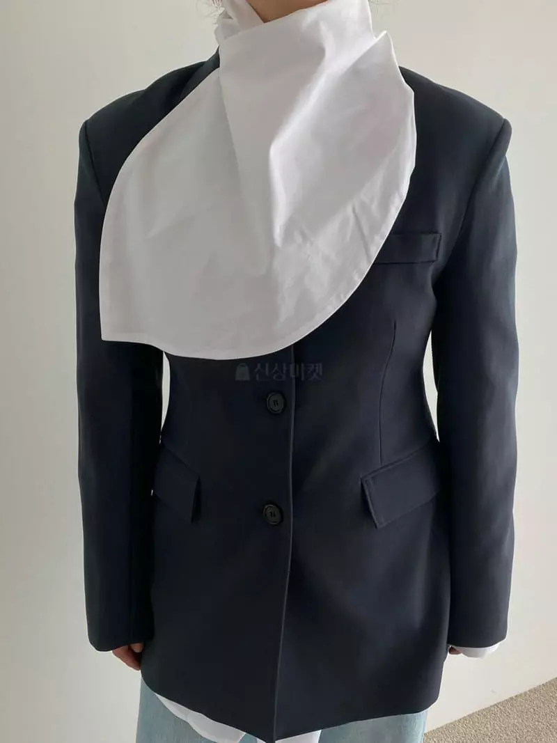 Roomk - Korean Women Fashion - #momslook - Scarf Shirt - 7