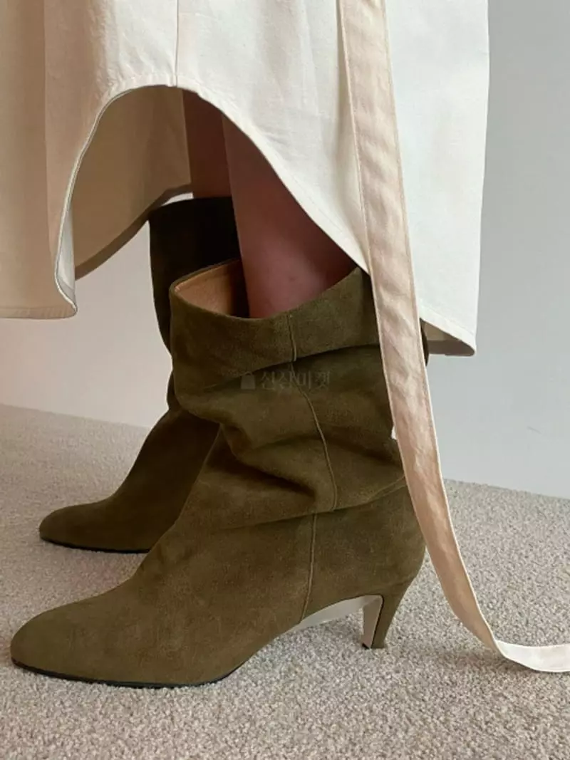 Roomk - Korean Women Fashion - #womensfashion - Suede Boots - 4