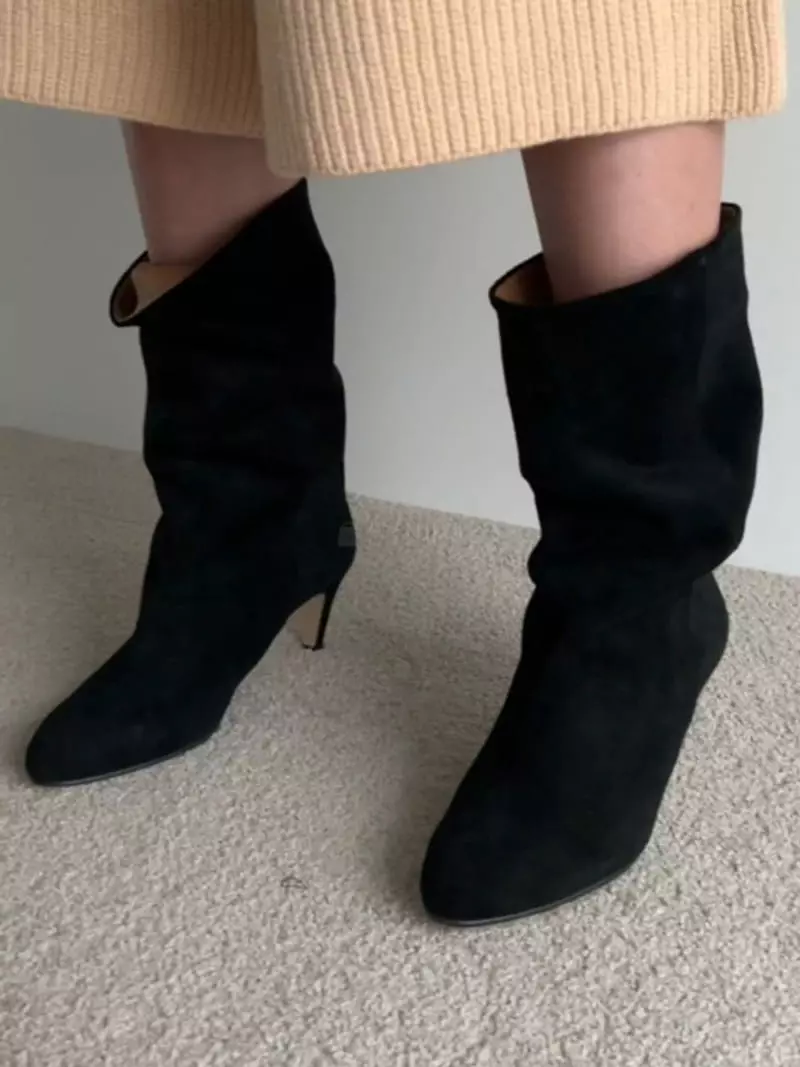 Roomk - Korean Women Fashion - #momslook - Suede Boots - 8