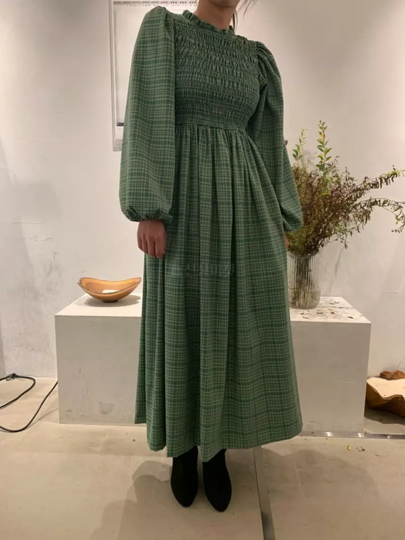 Roomk - Korean Women Fashion - #momslook - Smocked One-piece - 3