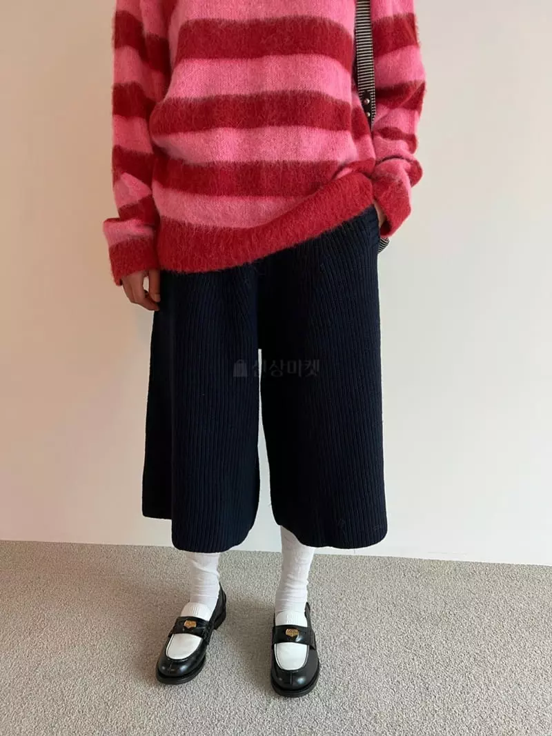 Roomk - Korean Women Fashion - #momslook - Stripes Knit Tee - 9