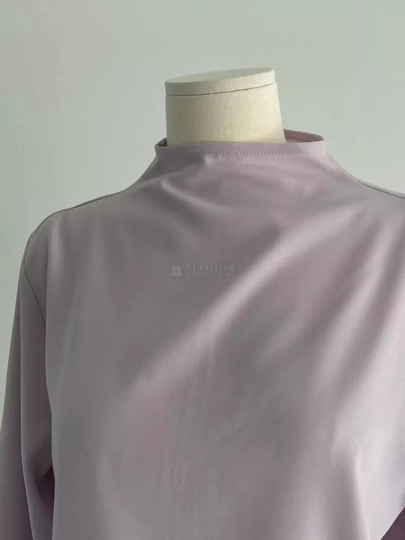 Roomk - Korean Women Fashion - #restrostyle - High Neck Blouse - 6