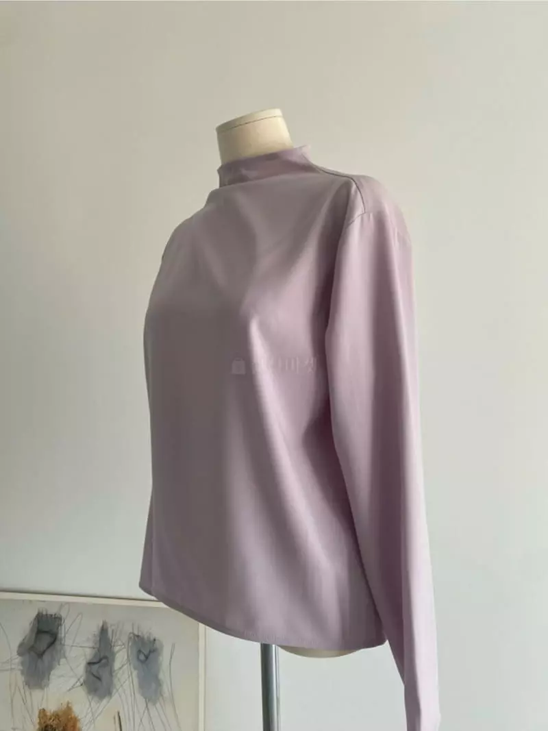 Roomk - Korean Women Fashion - #shopsmall - High Neck Blouse - 8