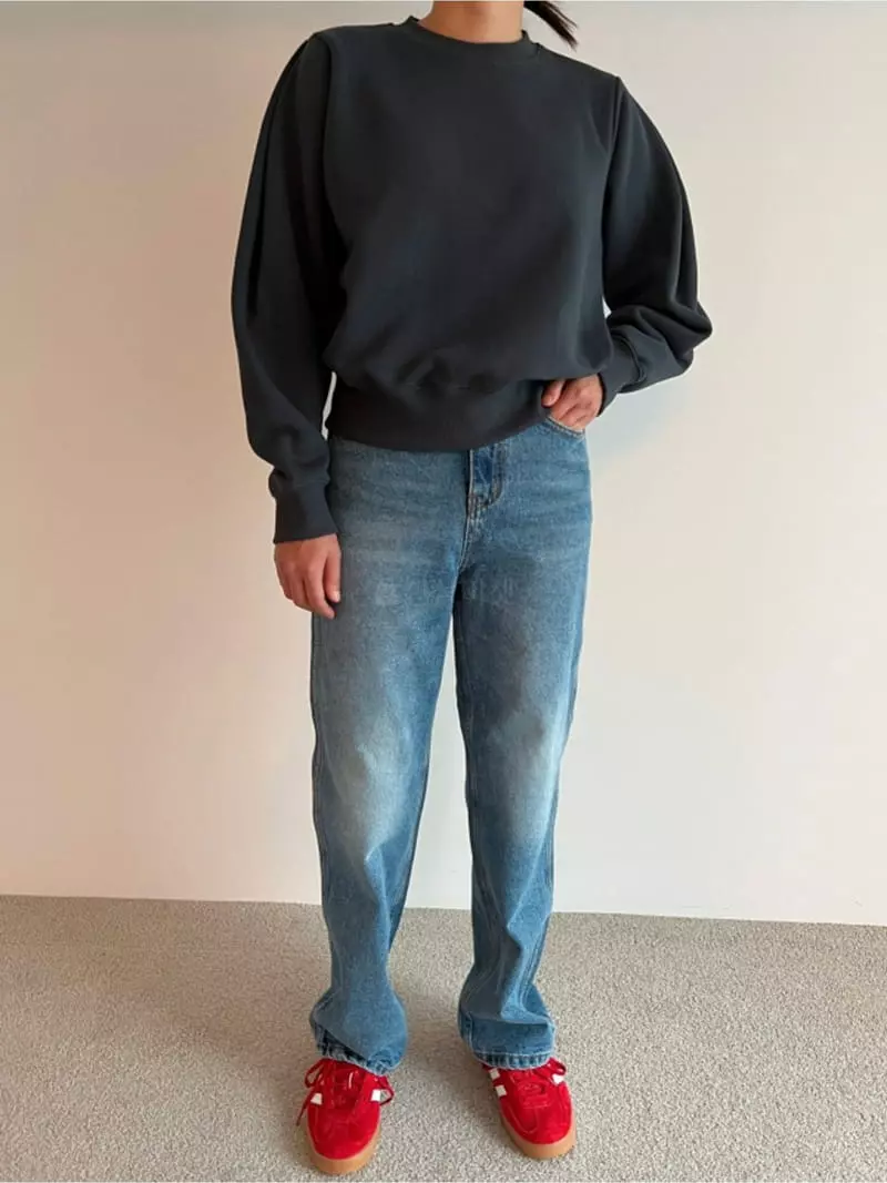 Roomk - Korean Women Fashion - #thelittlethings - Puff Sweatshirt - 9
