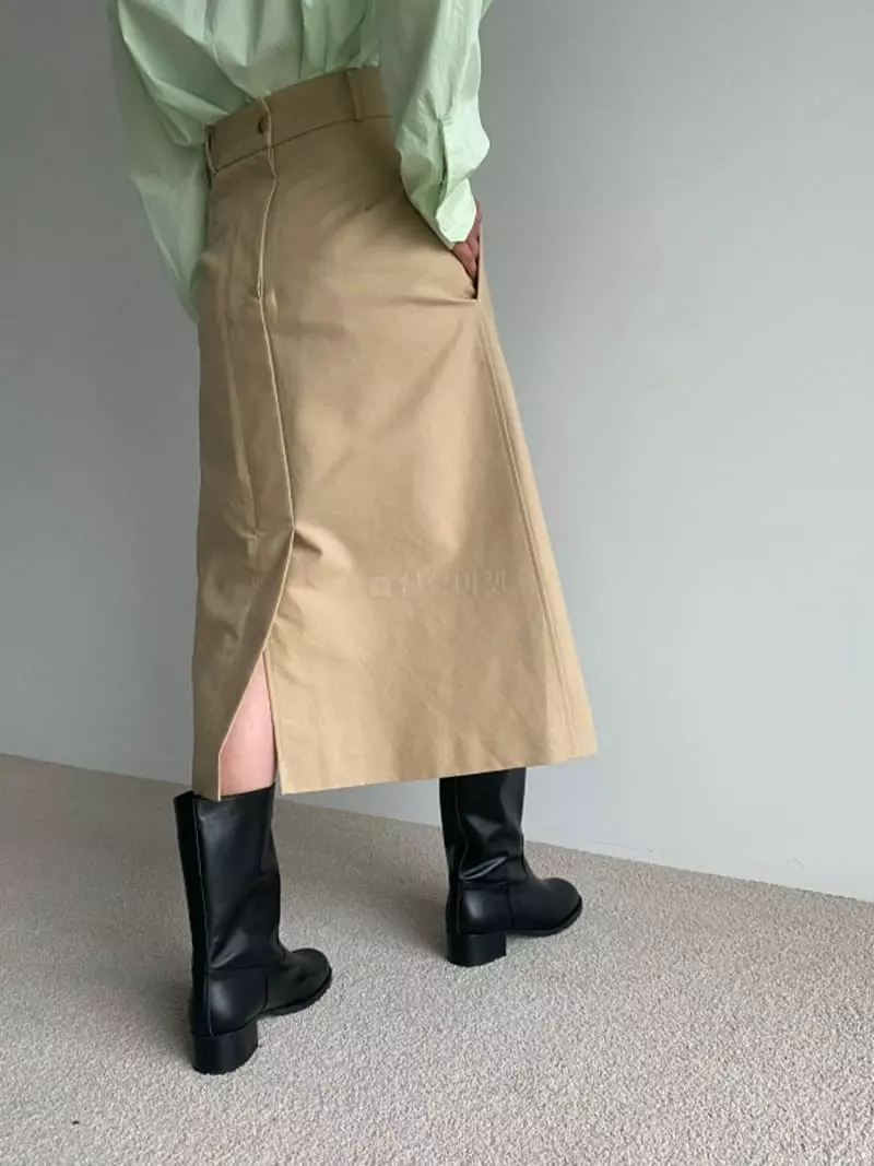 Roomk - Korean Women Fashion - #thatsdarling - Cotton Skirt - 4