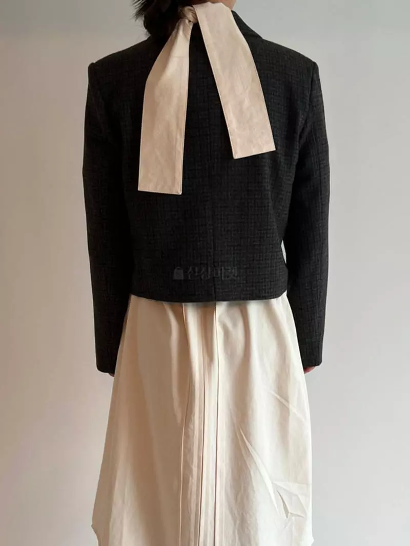 Roomk - Korean Women Fashion - #womensfashion - Check Jakcet - 9