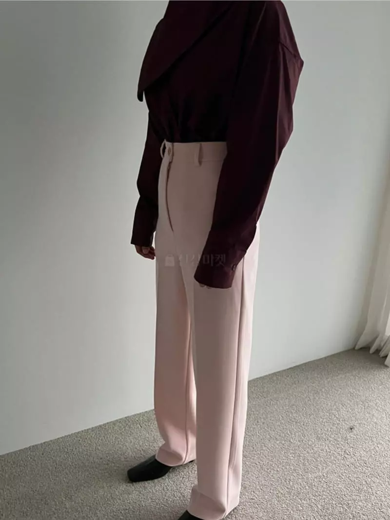 Roomk - Korean Women Fashion - #womensfashion - Straight Pants - 2