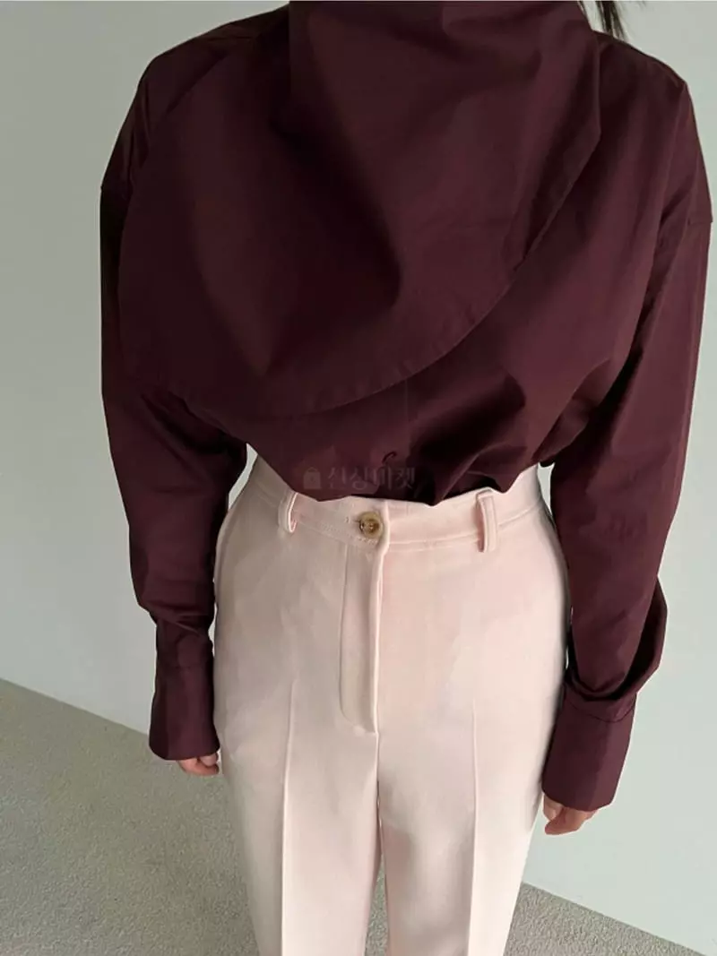 Roomk - Korean Women Fashion - #momslook - Scarf Shirt - 4