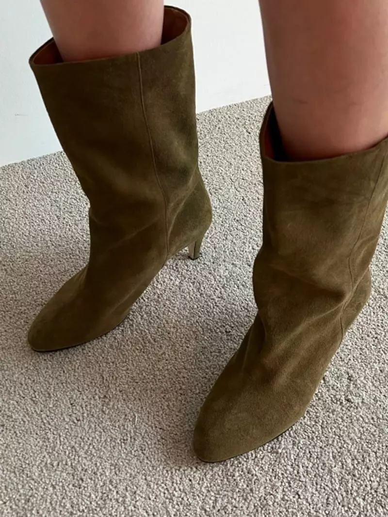 Roomk - Korean Women Fashion - #womensfashion - Suede Boots - 3