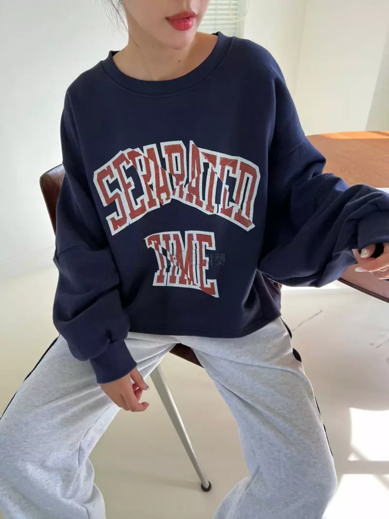 Rooms shop - Korean Women Fashion - #momslook - Time Sweatshirt - 12