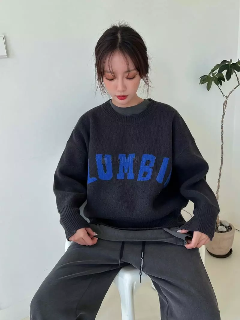 Rooms shop - Korean Women Fashion - #momslook - Columbia Knit Tee - 5