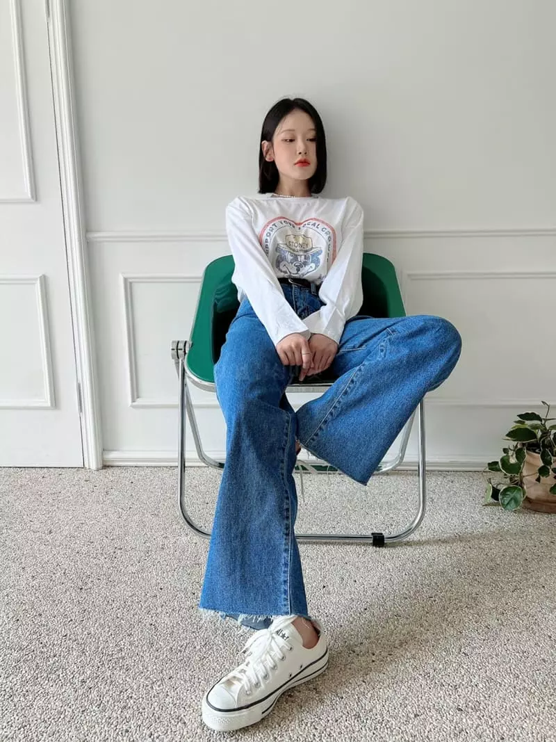 Rooms shop - Korean Women Fashion - #momslook - Denim Jeans - 10