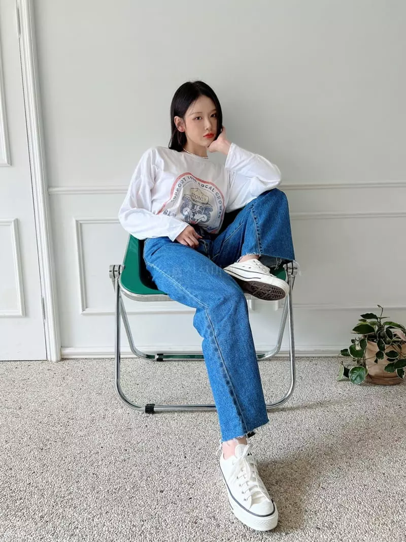 Rooms shop - Korean Women Fashion - #momslook - Denim Jeans - 12