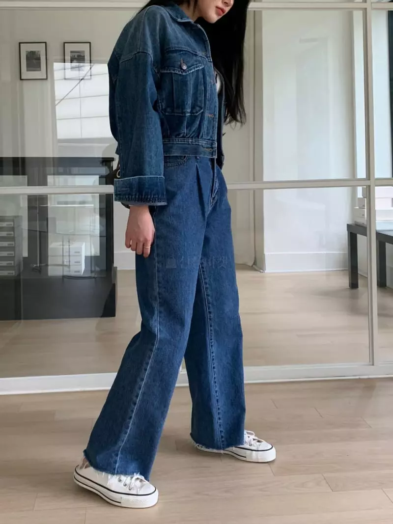 Rooms shop - Korean Women Fashion - #momslook - Denim Jeans - 6