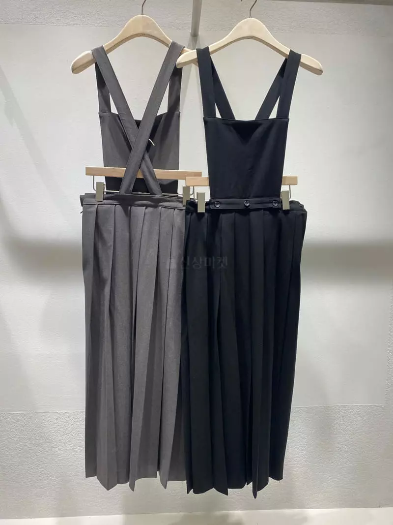 Rooms shop - Korean Women Fashion - #momslook - Wrinkle One-piece - 6