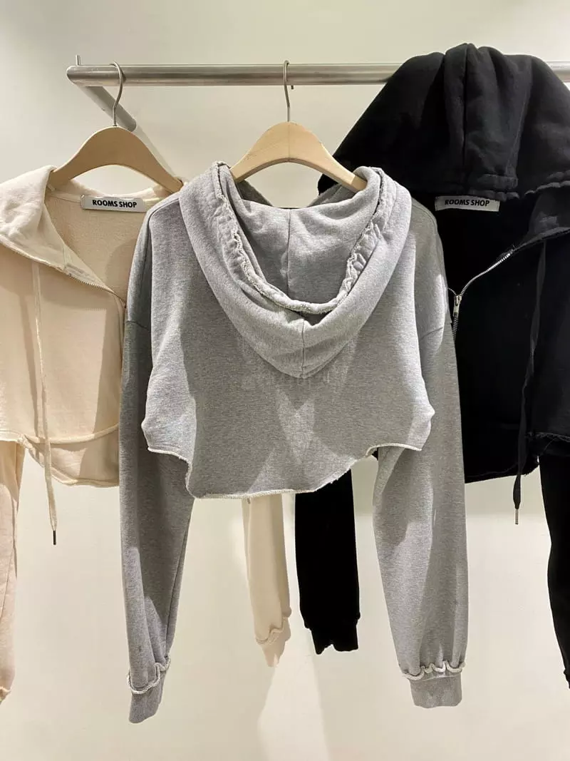Rooms shop - Korean Women Fashion - #momslook - Artty Hoody Zip-up - 2