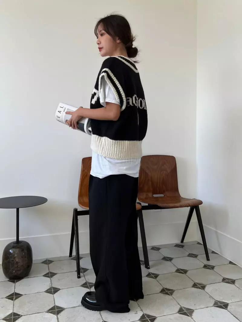 Rooms shop - Korean Women Fashion - #momslook - Seven Knit Tee - 12