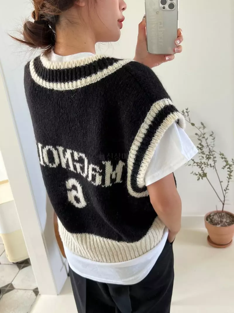 Rooms shop - Korean Women Fashion - #momslook - Seven Knit Tee - 8
