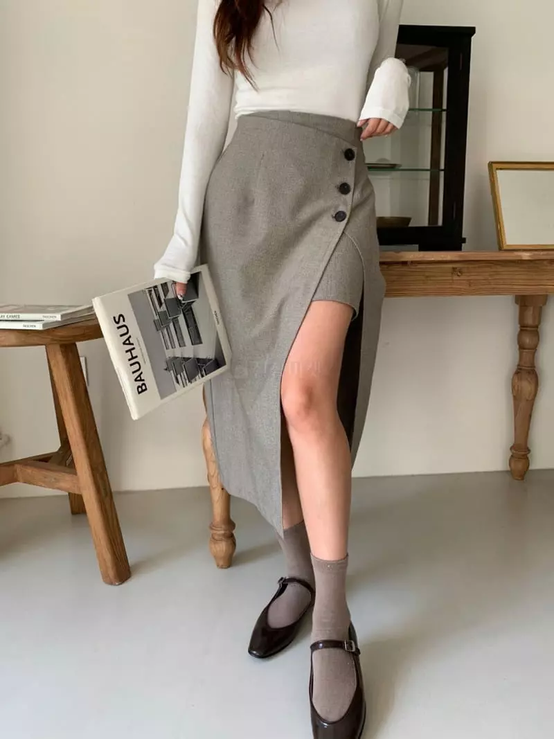 Rooms shop - Korean Women Fashion - #momslook - Bety Skirt - 2