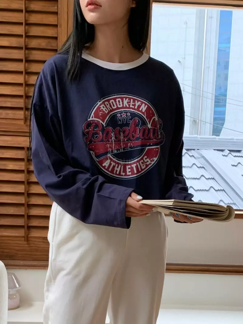 Rooms shop - Korean Women Fashion - #momslook - Baseball Tee - 8