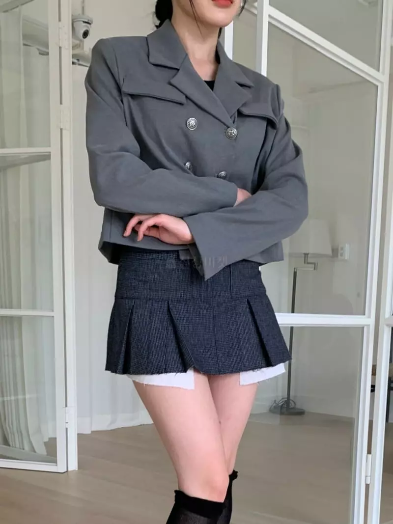 Rooms shop - Korean Women Fashion - #momslook - Low Wirnkle Skirt - 3