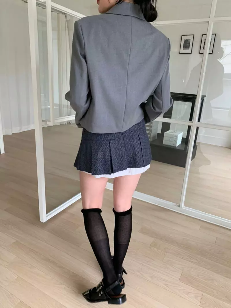 Rooms shop - Korean Women Fashion - #momslook - Low Wirnkle Skirt - 4