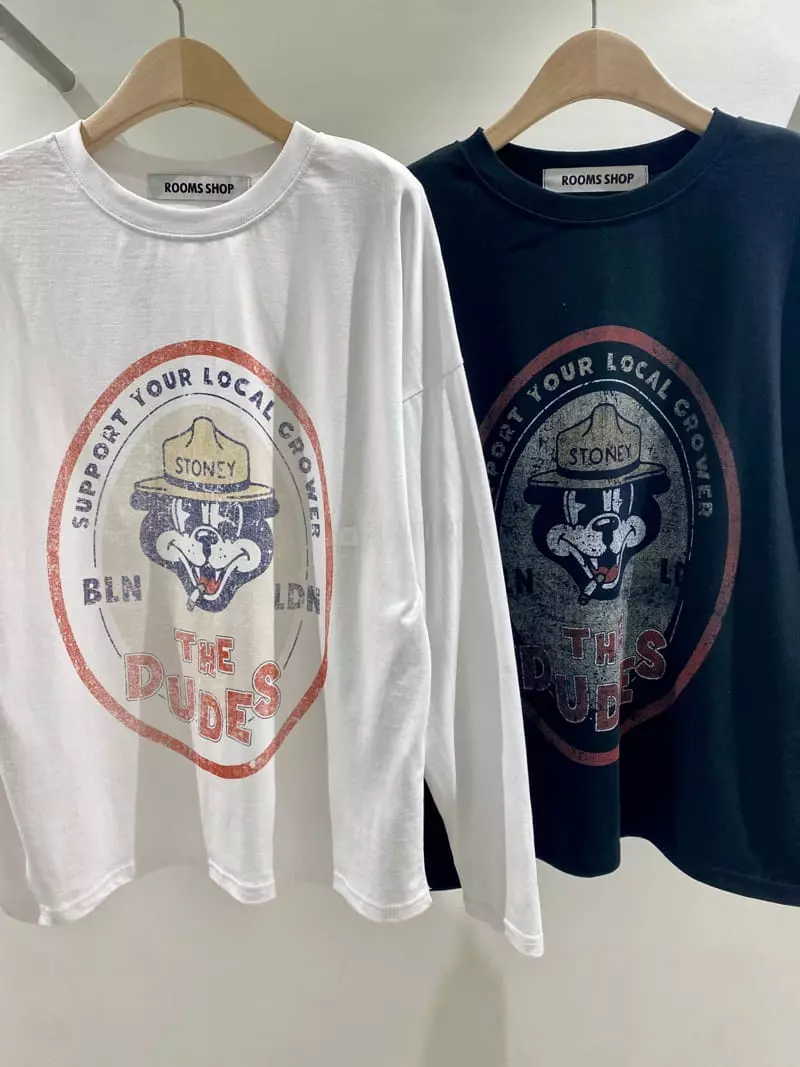 Rooms shop - Korean Women Fashion - #momslook - Dude Tee - 2